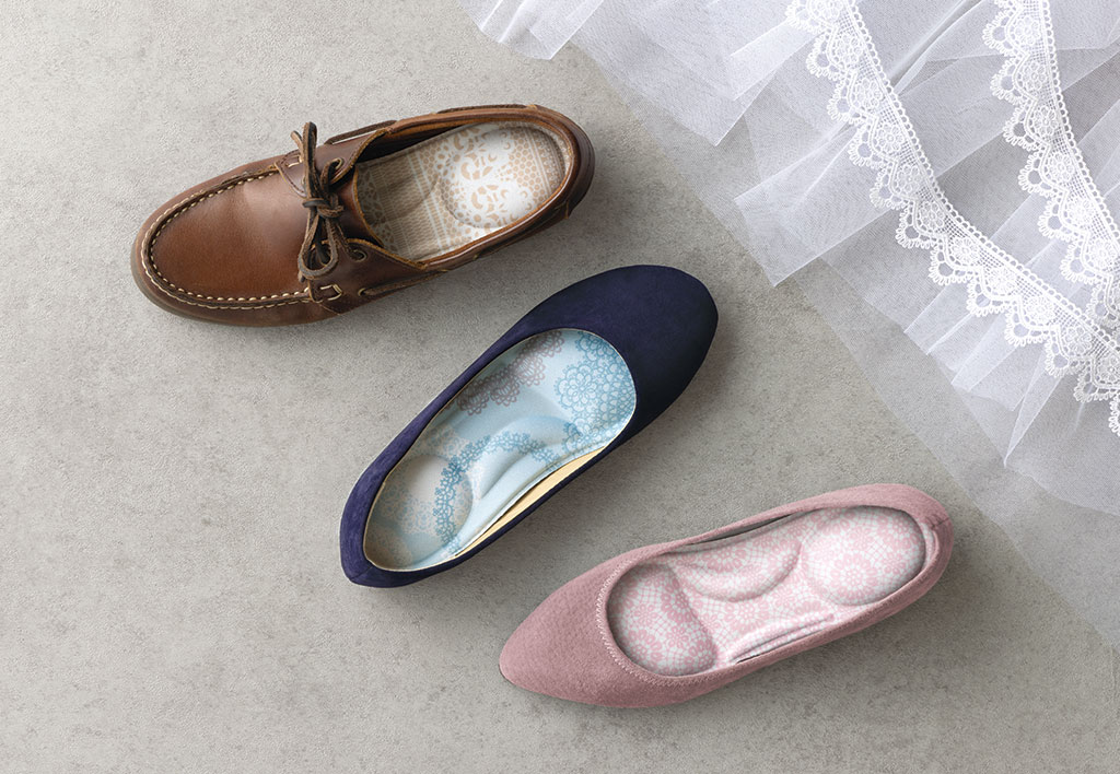 足裏ふわふわインソール (レース柄3色組)｜開発商品｜健康・美容グッズ等の商品開発・卸売なら株式会社メイダイ